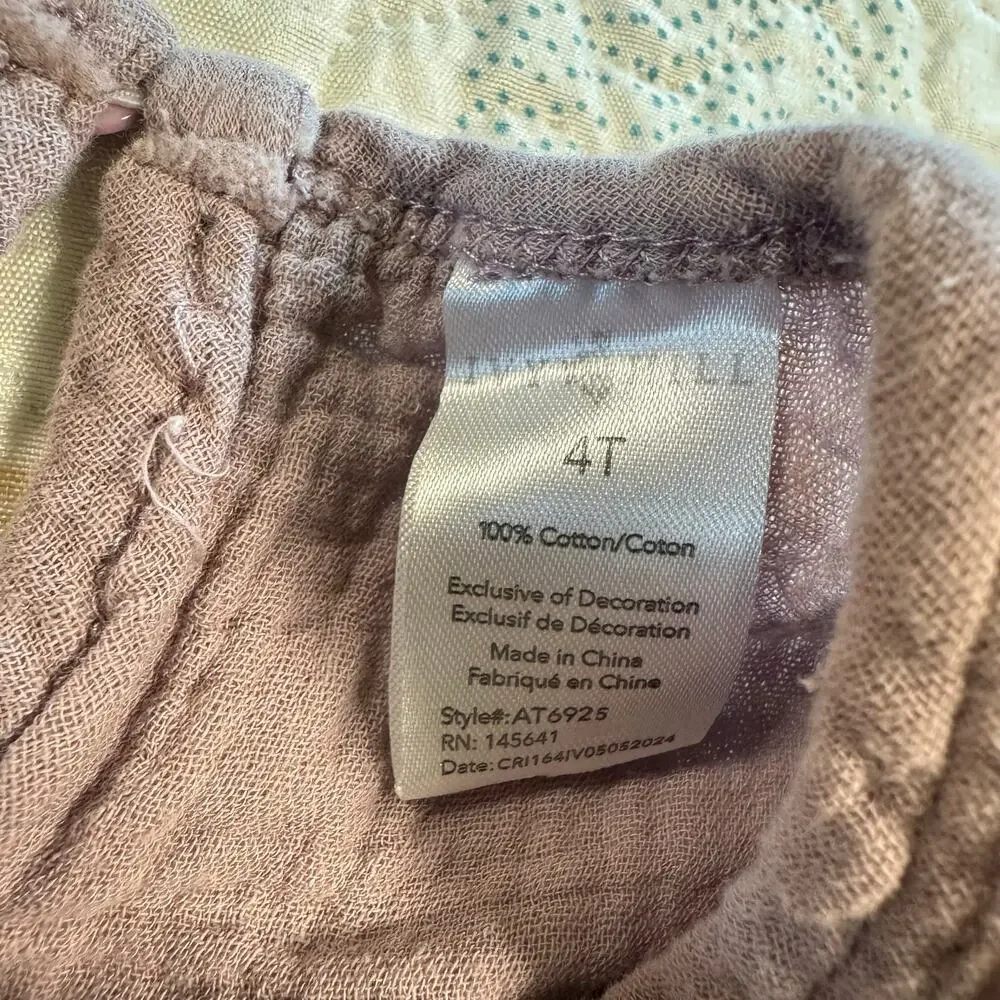 Ivy Hill 4T Neutral Outfit Set Boho Top Leggings Boutique Style